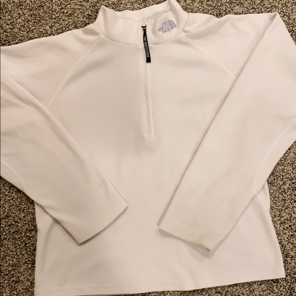 White half zip north face